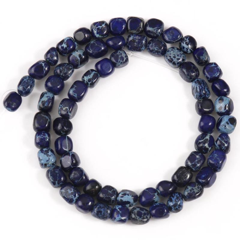 Natural Stone Square Turquoise Jasper Beads for Jewelry Making