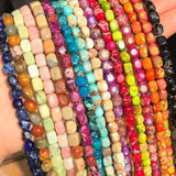 Natural Stone Square Turquoise Jasper Beads for Jewelry Making