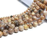 100% Natural Old Mine Sunstone Round Gem Stone Beads 6/8/10MM
