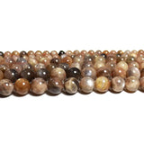 100% Natural Old Mine Sunstone Round Gem Stone Beads 6/8/10MM