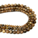 100% Natural Old Mine Sunstone Round Gem Stone Beads 6/8/10MM