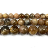 100% Natural Old Mine Sunstone Round Gem Stone Beads 6/8/10MM