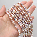 Freshwater Pearls Beads Mixed Loose Spacer Beads for Jewelry Making