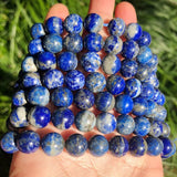 Lapis Lazuli Round Spacer Beads 4-10mm Natural Stone for Jewelry Making 15 Inch