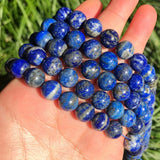 Lapis Lazuli Round Spacer Beads 4-10mm Natural Stone for Jewelry Making 15 Inch