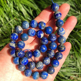Lapis Lazuli Round Spacer Beads 4-10mm Natural Stone for Jewelry Making 15 Inch