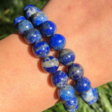 Lapis Lazuli Round Spacer Beads 4-10mm Natural Stone for Jewelry Making 15 Inch