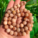Natural Sunstone Beads 4-10mm Round Spacer Beads 15 Inch