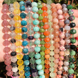 Faceted Column Shape Amazonite Apatite Jades Crystal Loose Stone Beads 7.5inch
