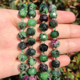 Faceted Column Shape Amazonite Apatite Jades Crystal Loose Stone Beads 7.5inch