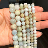Green Amazonite Gem Stone Beads for Jewelry Making Round Spacer Bead 15''