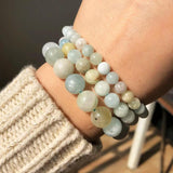 Green Amazonite Gem Stone Beads for Jewelry Making Round Spacer Bead 15''