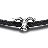 6mm Stainless Steel Beads Goat Large Hole Charm for Leather Bracelet Making