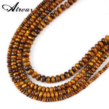 Atreus Tiger Eye Stone Flat Round Beads 2x4 4x6 6x10 mm