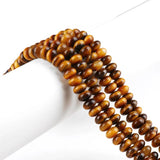 Atreus Tiger Eye Stone Flat Round Beads 2x4 4x6 6x10 mm