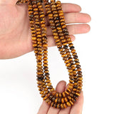 Atreus Tiger Eye Stone Flat Round Beads 2x4 4x6 6x10 mm