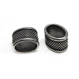 4pc Stainless Steel Large Hole Spacer Beads for DIY Jewelry Making