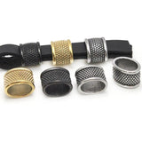 4pc Stainless Steel Large Hole Spacer Beads for DIY Jewelry Making