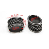 4pc Stainless Steel Large Hole Spacer Beads for DIY Jewelry Making