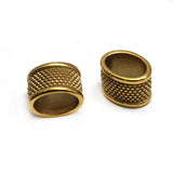 4pc Stainless Steel Large Hole Spacer Beads for DIY Jewelry Making