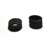 4pc Stainless Steel Large Hole Spacer Beads for DIY Jewelry Making
