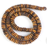 6mm Tiger Eye Labradorite Rondelle Beads for Jewelry Making