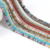 6mm Tiger Eye Labradorite Rondelle Beads for Jewelry Making