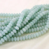 Ruby Stone Loose Glossy Wheel Beads 5x8mm for Women DIY Jewelry Making