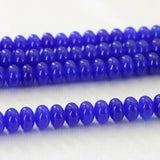 Ruby Stone Loose Glossy Wheel Beads 5x8mm for Women DIY Jewelry Making