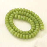 5x8mm Olive-Green Faceted Wheel Beads for Handbags Women Diy