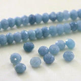 5x8mm Olive-Green Faceted Wheel Beads for Handbags Women Diy