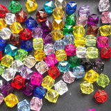 100pcs Acrylic Square Beads 10mm Clear Cube DIY Jewelry Findings
