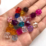 100pcs Acrylic Square Beads 10mm Clear Cube DIY Jewelry Findings