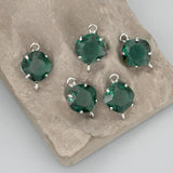 MB20 Rhodium Plated Glass Charms DIY Pendant