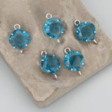 MB20 Rhodium Plated Glass Charms DIY Pendant
