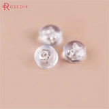 20PCS 5MM 24K Brass and Rubber Earring Back Stopper