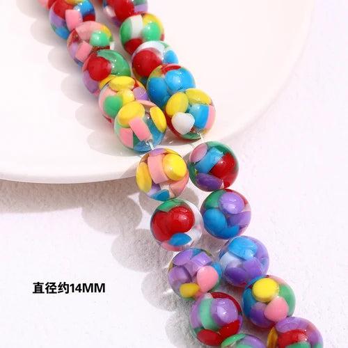 Watermelon Round Loose Beads DIY Jewelry Materials