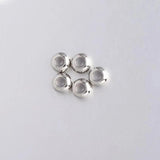 30pcs/Lot Stainless Steel Spacer Beads w/Rubber Core Inside Stopper Accessories
