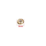 30pcs/Lot Stainless Steel Spacer Beads w/Rubber Core Inside Stopper Accessories