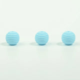 20Pcs 15mm Colorful Screw Thread Silicone Baby Chew Beads for DIY Baby Products