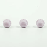 20Pcs 15mm Colorful Screw Thread Silicone Baby Chew Beads for DIY Baby Products