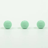 20Pcs 15mm Colorful Screw Thread Silicone Baby Chew Beads for DIY Baby Products