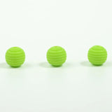 20Pcs 15mm Colorful Screw Thread Silicone Baby Chew Beads for DIY Baby Products