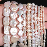 Natural Pearl Beads Irregular Round Loose Beads Jewelry Making