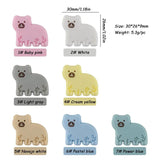 10Pcs Animal Shape Silicone Beads Baby Molar Teether DIY Pacifier Chain