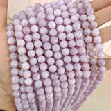 Kunzite Purple Spodumene Stone Round Beads 8/10/12mm