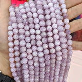 Kunzite Purple Spodumene Stone Round Beads 8/10/12mm