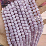 Kunzite Purple Spodumene Stone Round Beads 8/10/12mm