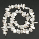 Irregular Freshwater Shell Pearl Beads for Jewelry Making DIY Bracelet 15''