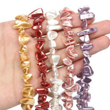 Irregular Freshwater Shell Pearl Beads for Jewelry Making DIY Bracelet 15''